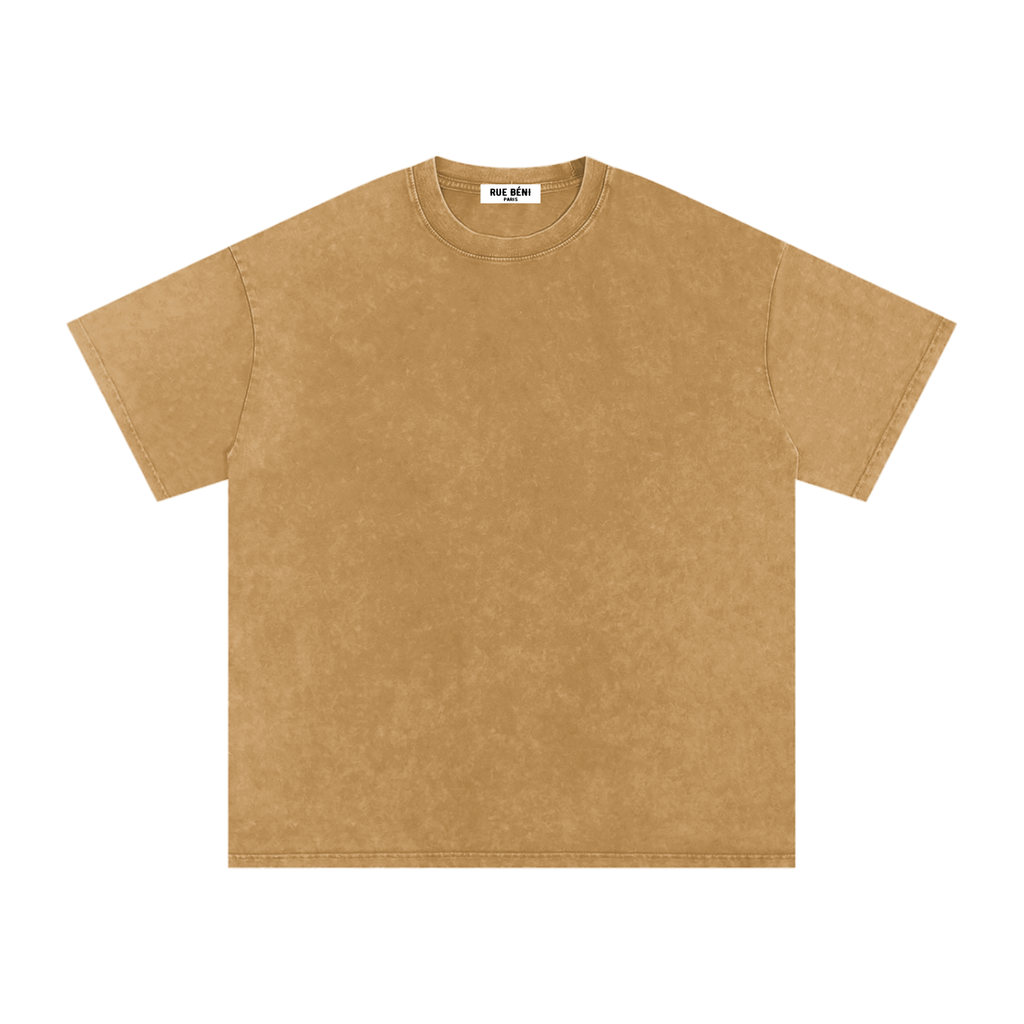T-shirt ample délavé Signature Cobalt — 250 GSM