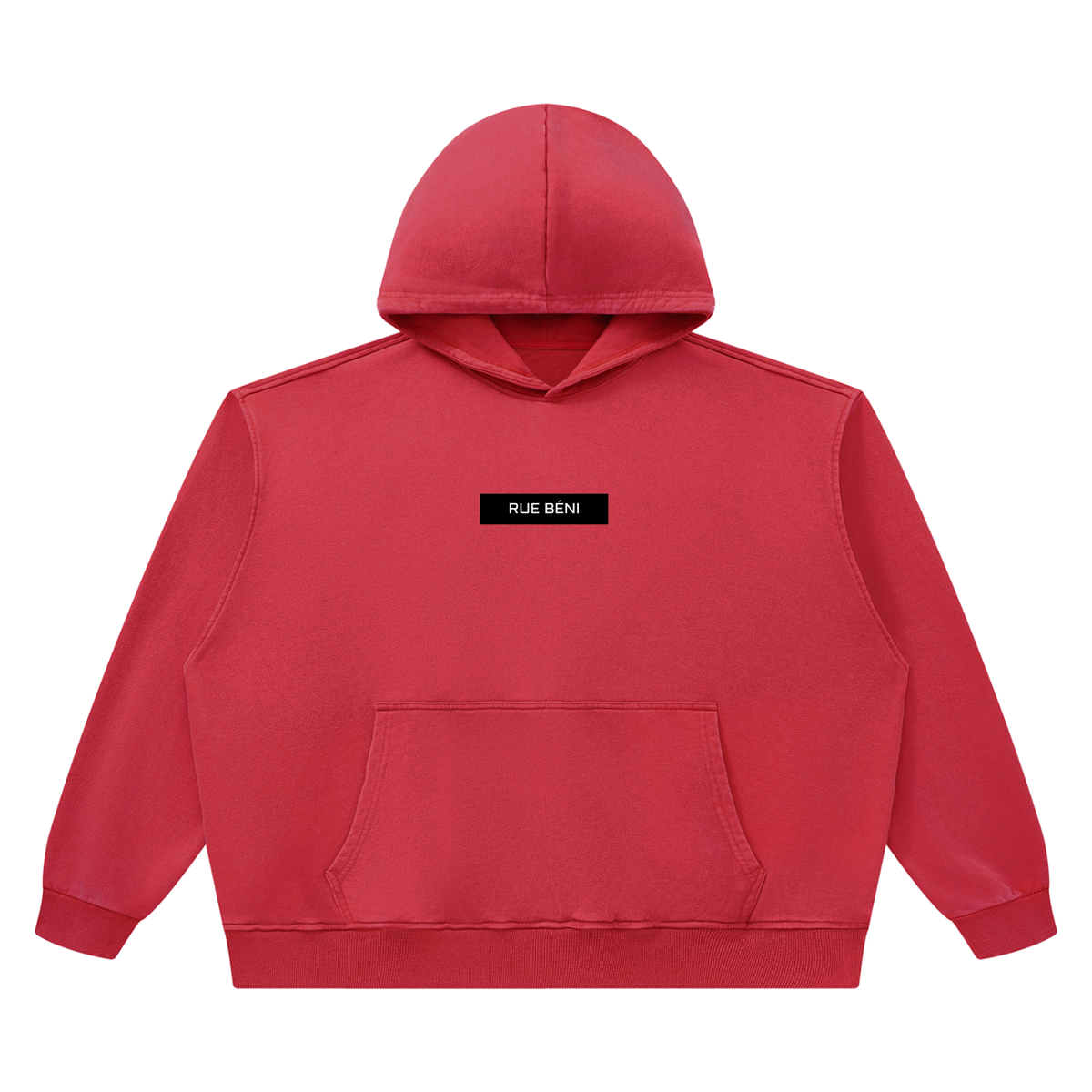 Sweat à capuche boxy en coton délavé — 420 GSM