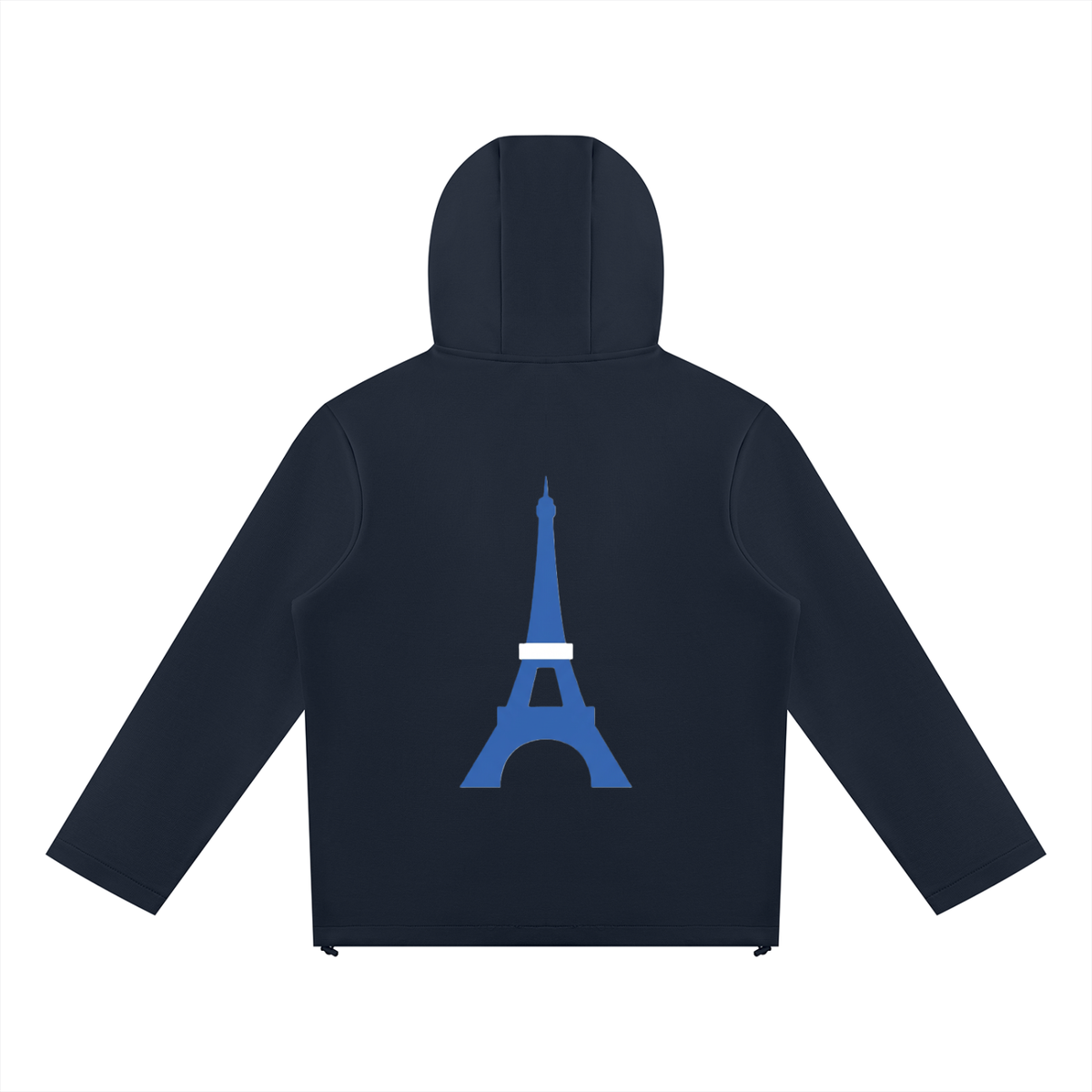 Sweat à capuche zippé à empiècements — 380 GSM