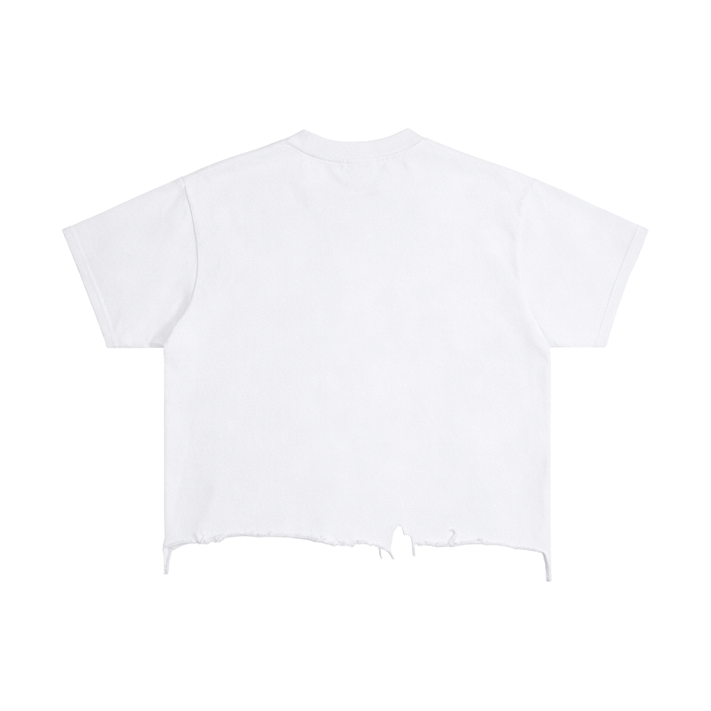 Tee Vintage Wash RUE BÉNI — Blanc / Boxy Distressed