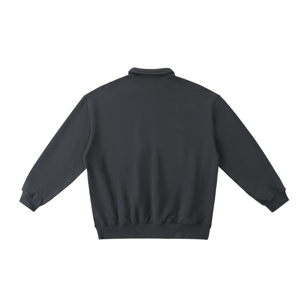 RB Heavyweight Polo-Collar Sweatshirt