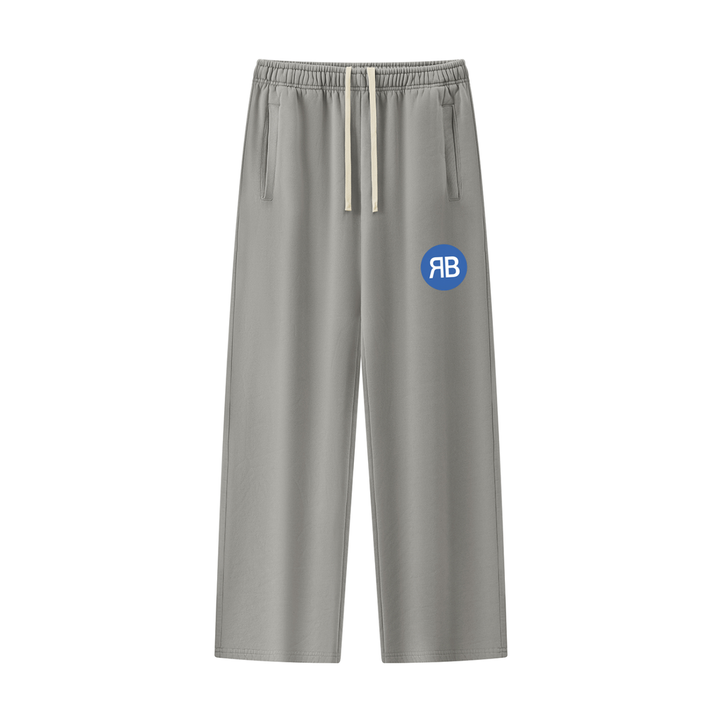 Pantalon de jogging droit délavé — 380 GSM
