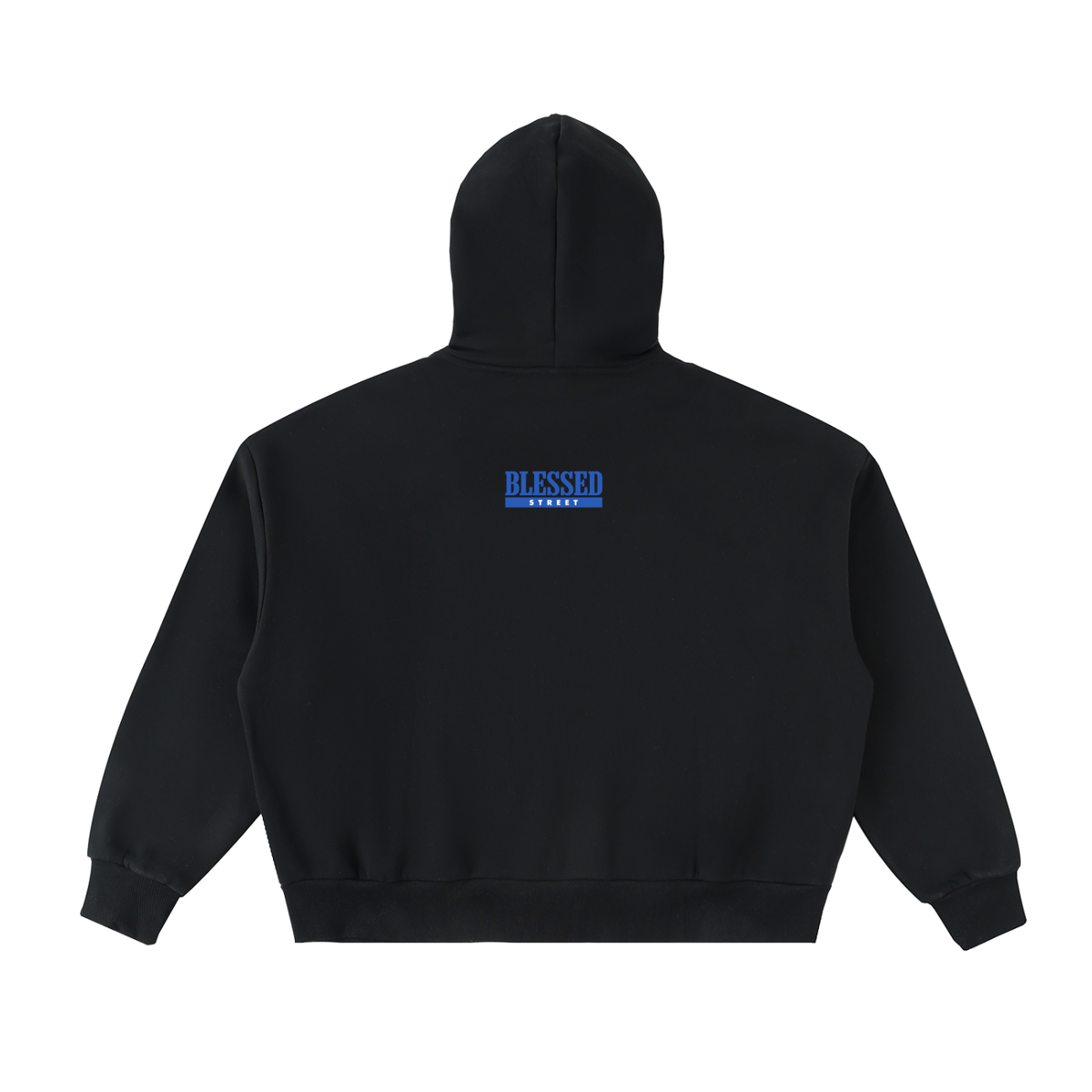 Fleeced Full-Zip Boxy Hoodie