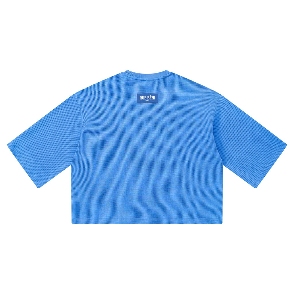 T-shirt gaufré coupe boxy — 350 GSM