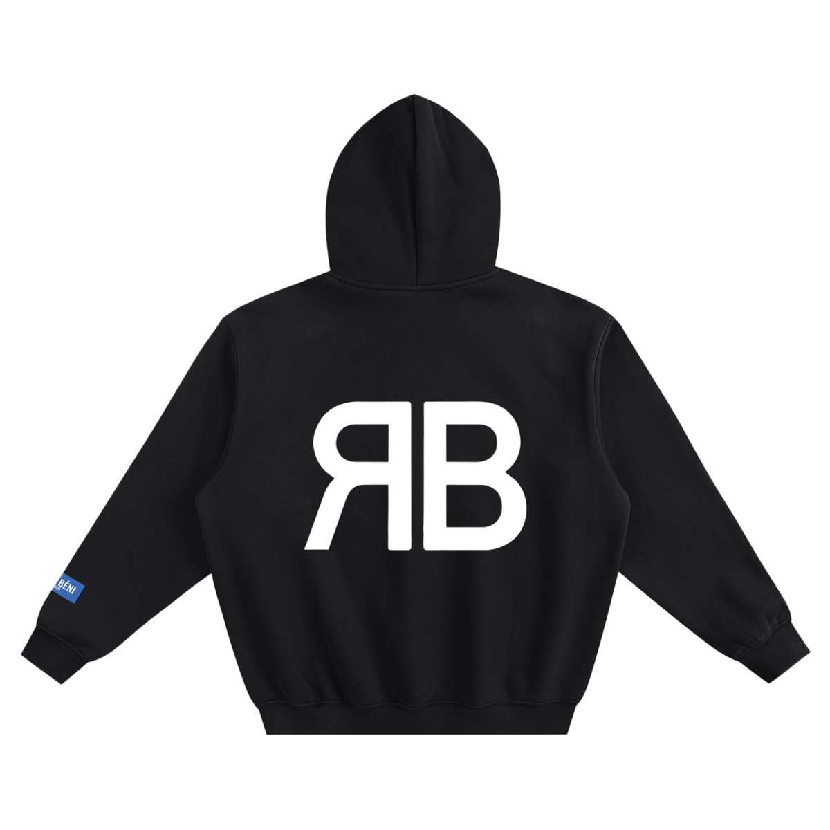 Sweat à capuche ample Monogramme RB — 350 GSM