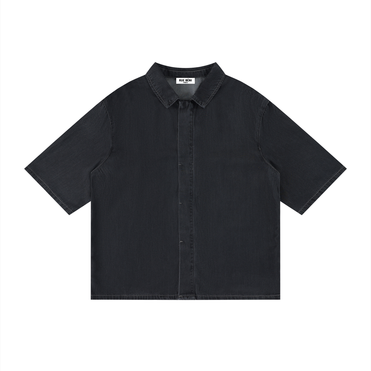 Chemise ample en lyocell délavé — 310 GSM