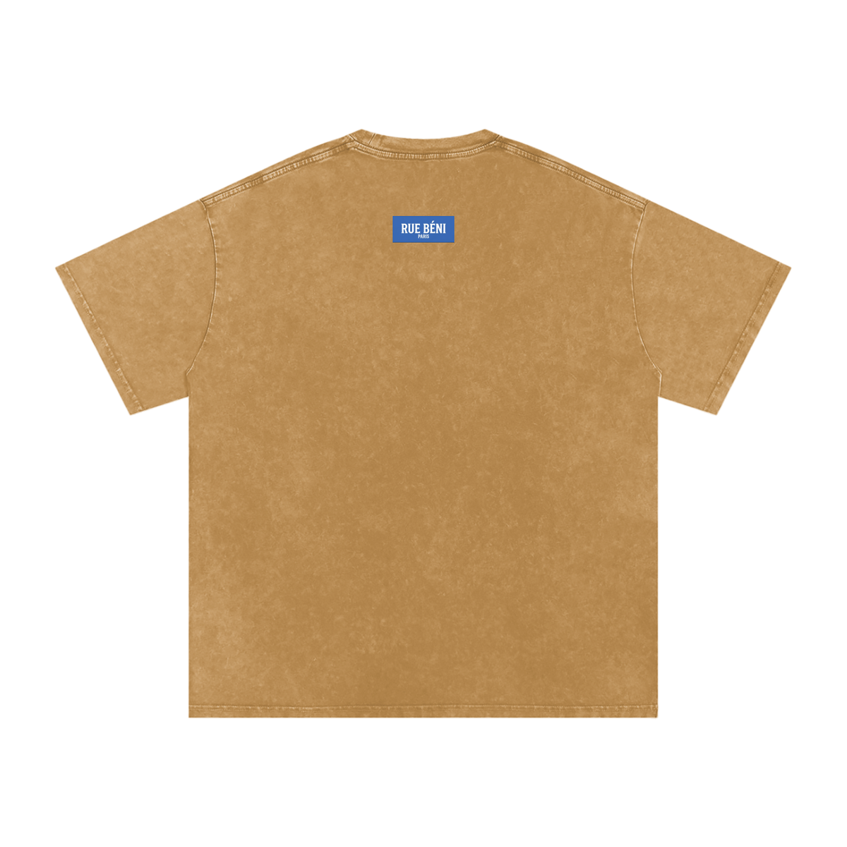 T-shirt ample délavé Signature Cobalt — 250 GSM