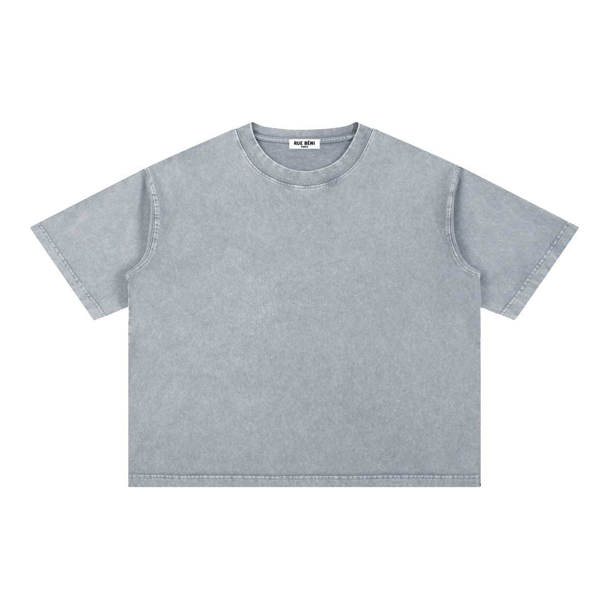 T-shirt ample délavé Signature Cobalt — 275 GSM