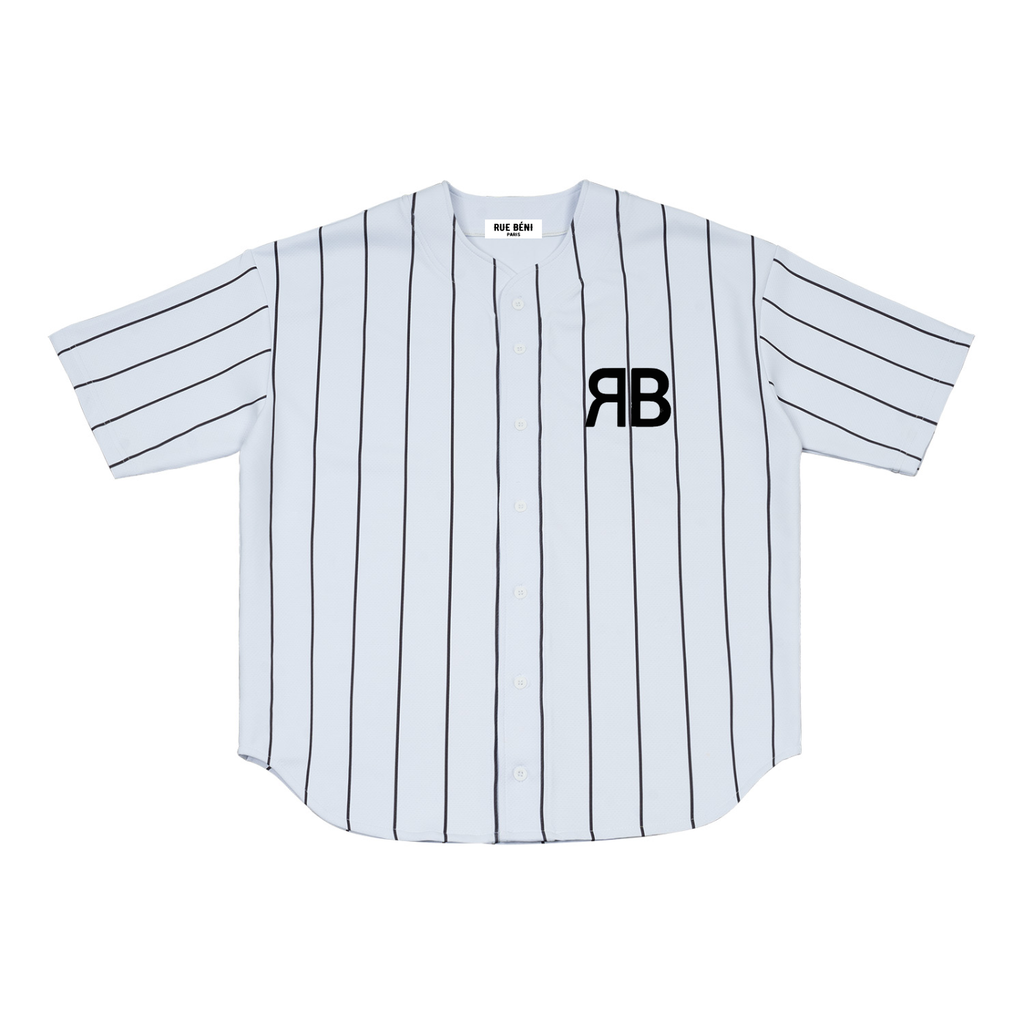 Maillot de baseball à rayures Blessed Street — 280 GSM
