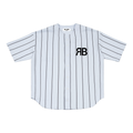 Maillot de baseball à rayures Blessed Street — 280 GSM