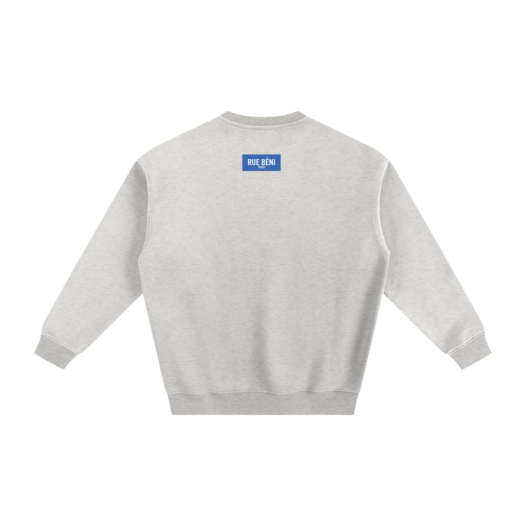 Sweat à col rond Signature Cobalt — 350 GSM