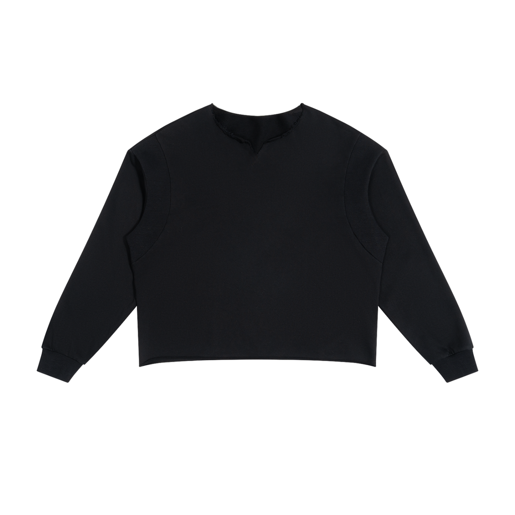 Sweat ample à bords francs Signature Cobalt — 320 GSM