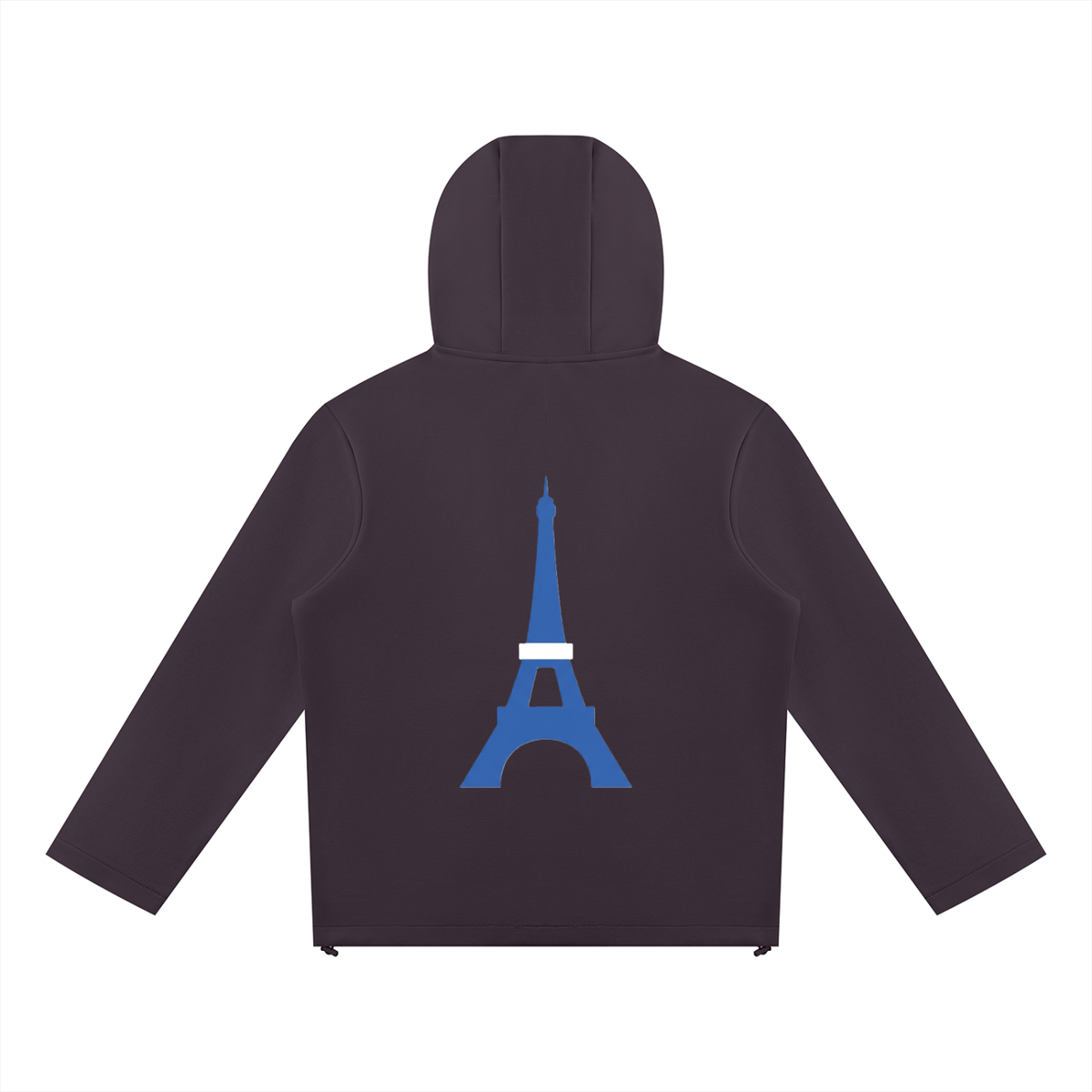 Sweat à capuche zippé à empiècements — 380 GSM