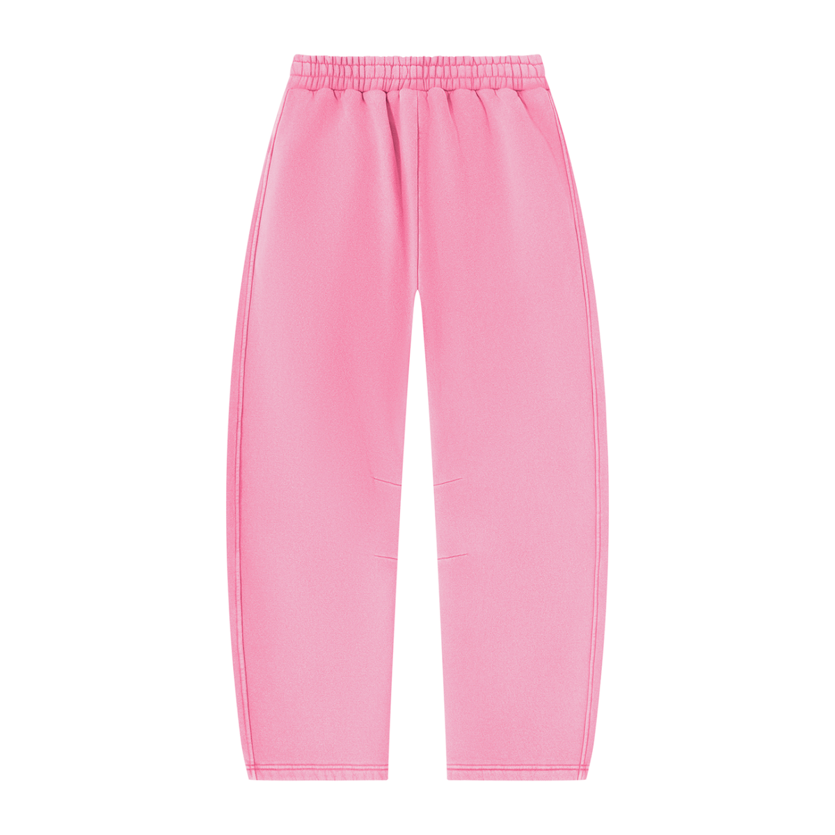 Pantalon de jogging délavé en molleton coupe barrel — 390 GSM