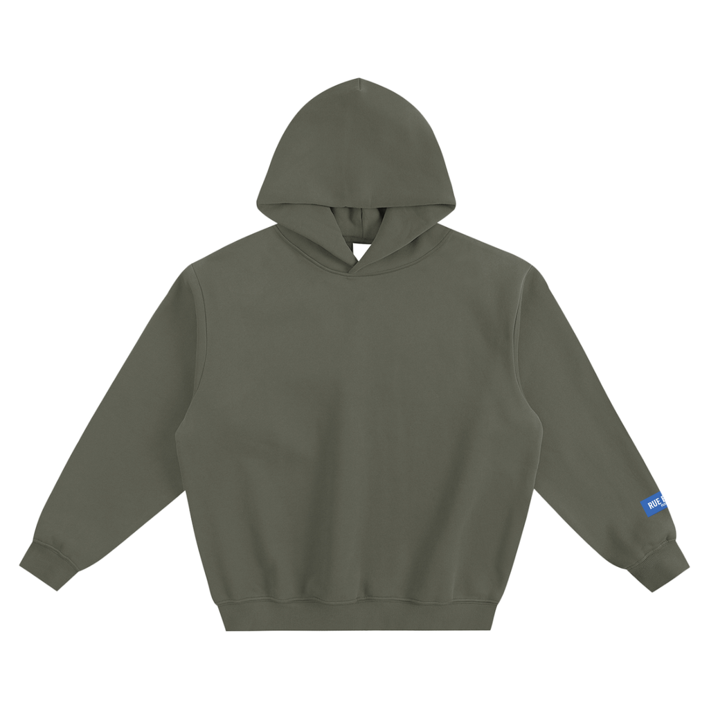 Sweat à capuche ample Monogramme RB Noir — 350 GSM
