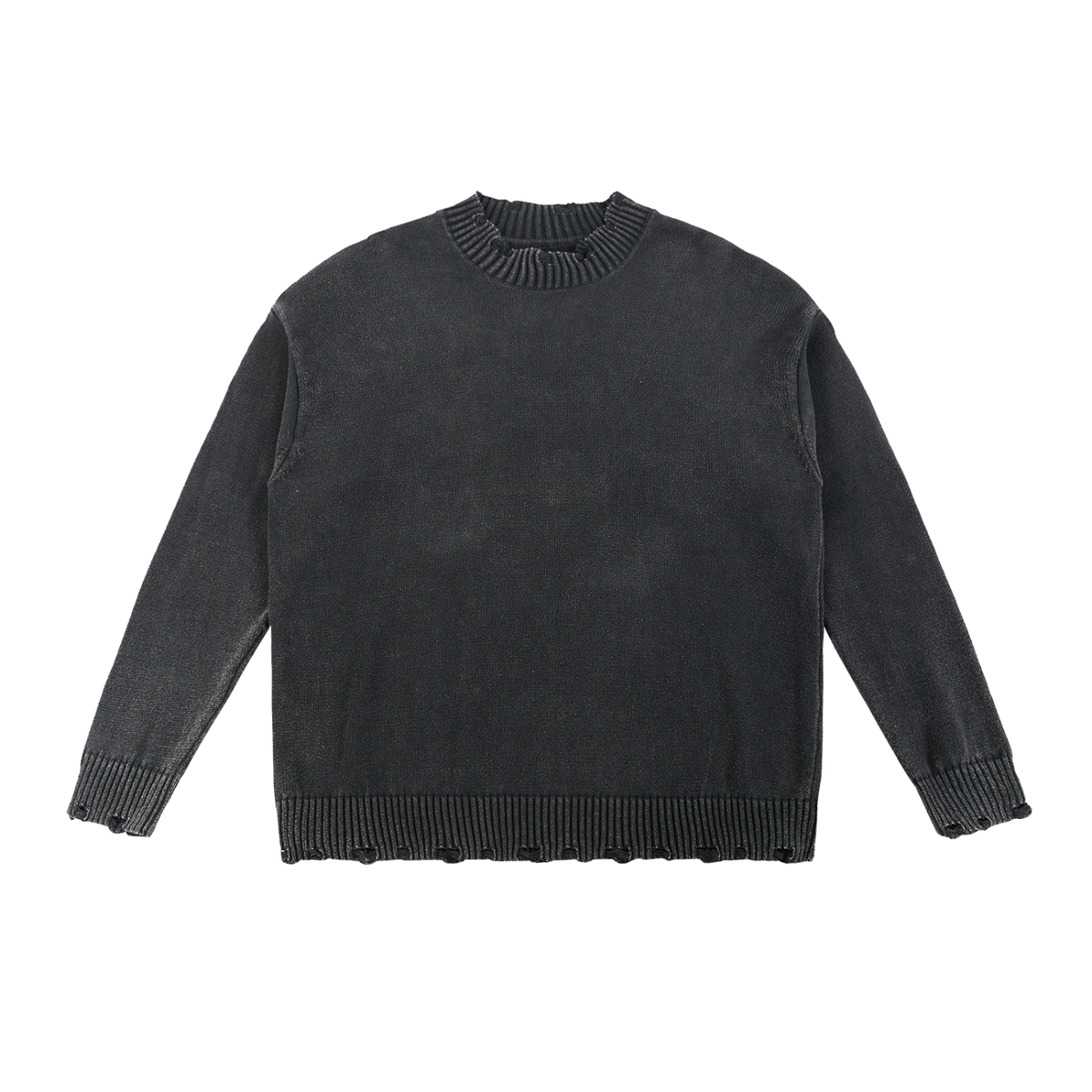 Pull ample délavé et effiloché — 425 GSM