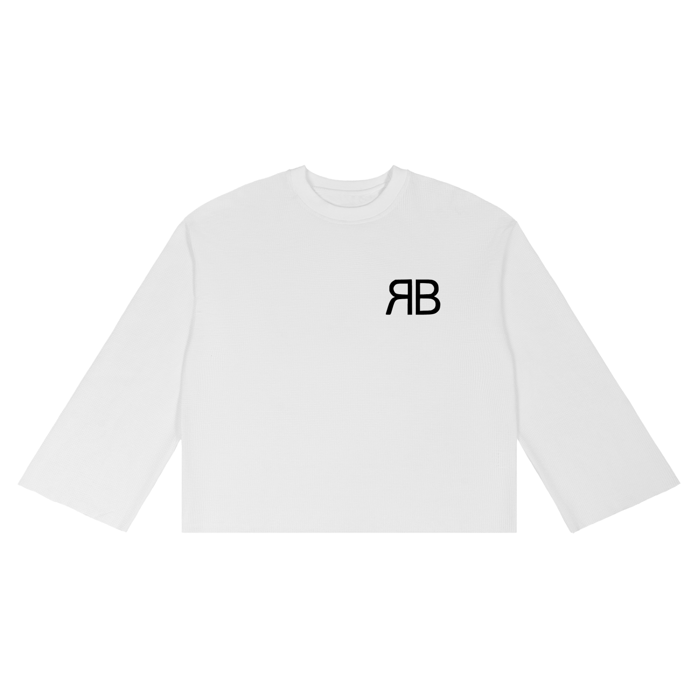 Tee Waffle RUE BÉNI — Blanc / Raw Edge