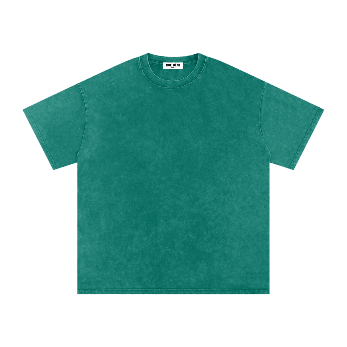 T-shirt ample délavé Signature Cobalt — 250 GSM