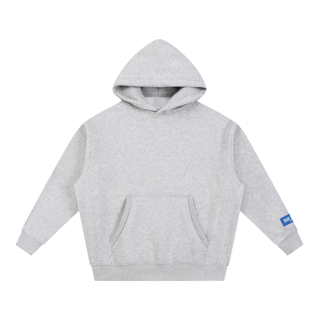 Sweat à capuche ample Signature Cobalt — 345 GSM