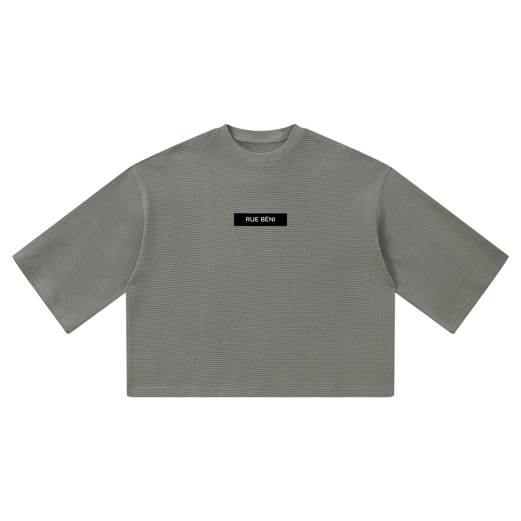 T-shirt gaufré coupe boxy — 350 GSM