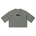 T-shirt gaufré coupe boxy — 350 GSM
