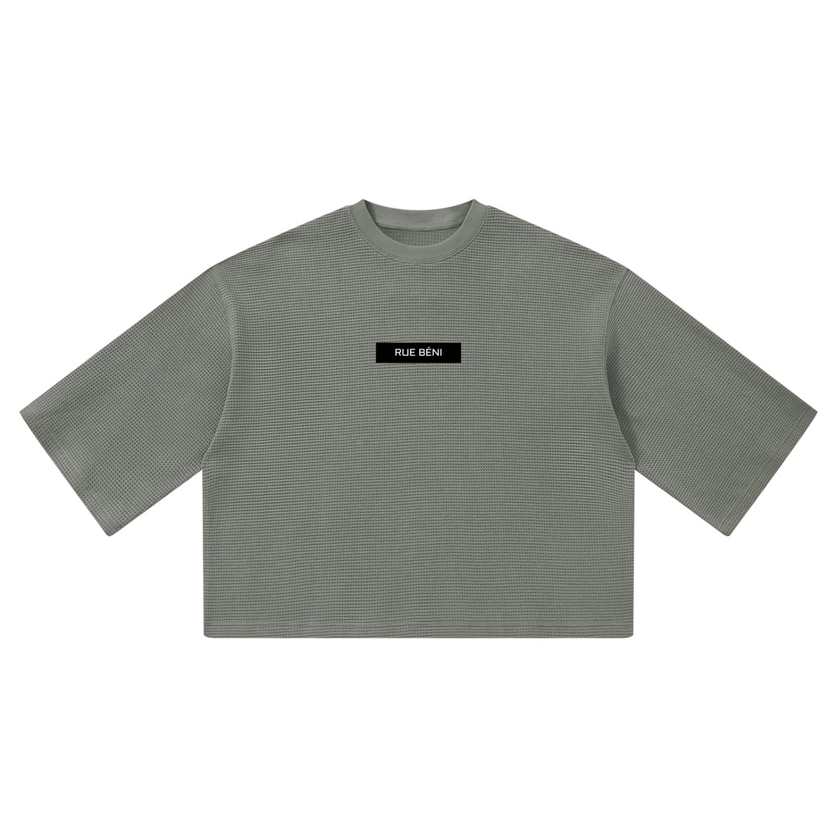 T-shirt gaufré coupe boxy — 350 GSM