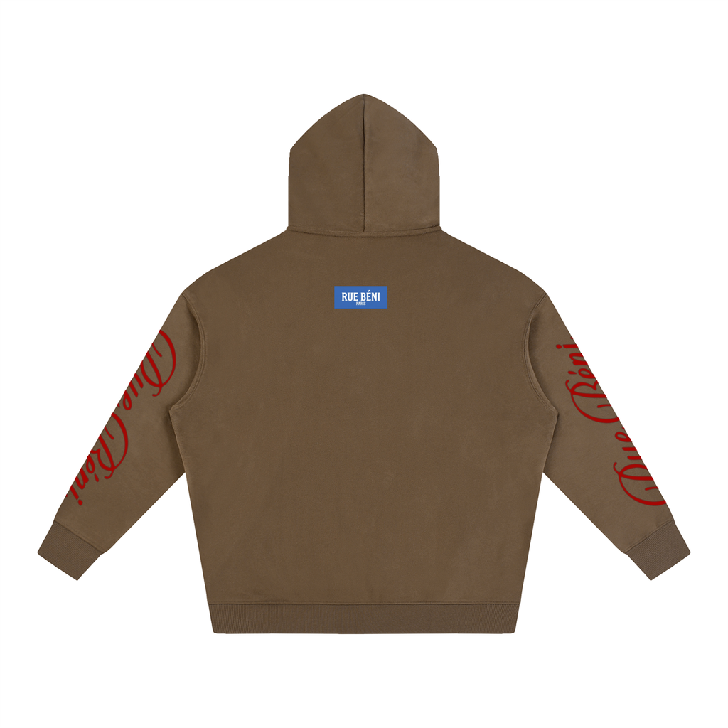 Sweat à capuche oversize en molleton — 350 GSM