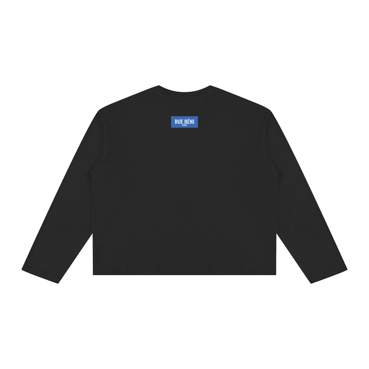 T-shirt ample à manches longues Signature Cobalt — 230 GSM