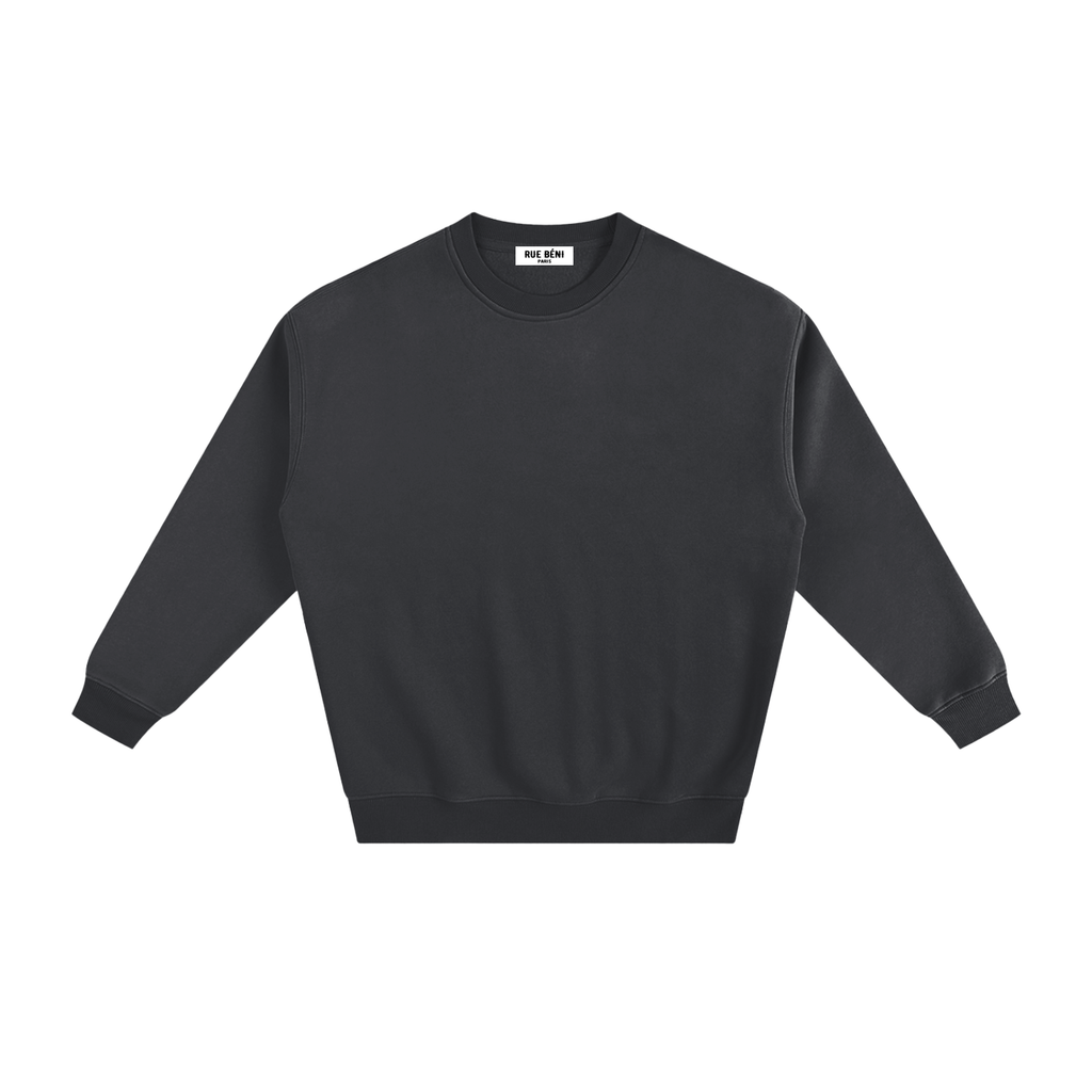 Sweat à col rond Signature Cobalt — 350 GSM