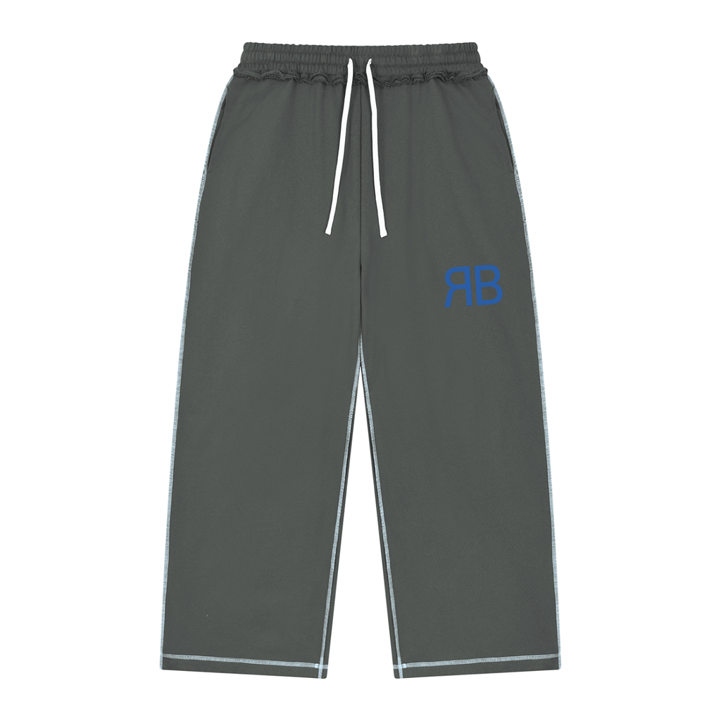 Pantalon ample à surpiqûres et bords francs — 420 GSM