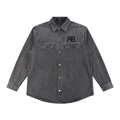 Veste Denim Lavée — Gris