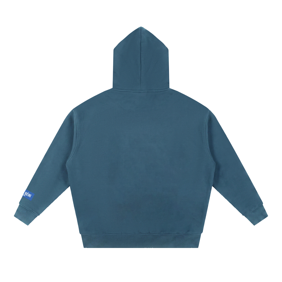Sweat à capuche ample Signature Cobalt — 345 GSM
