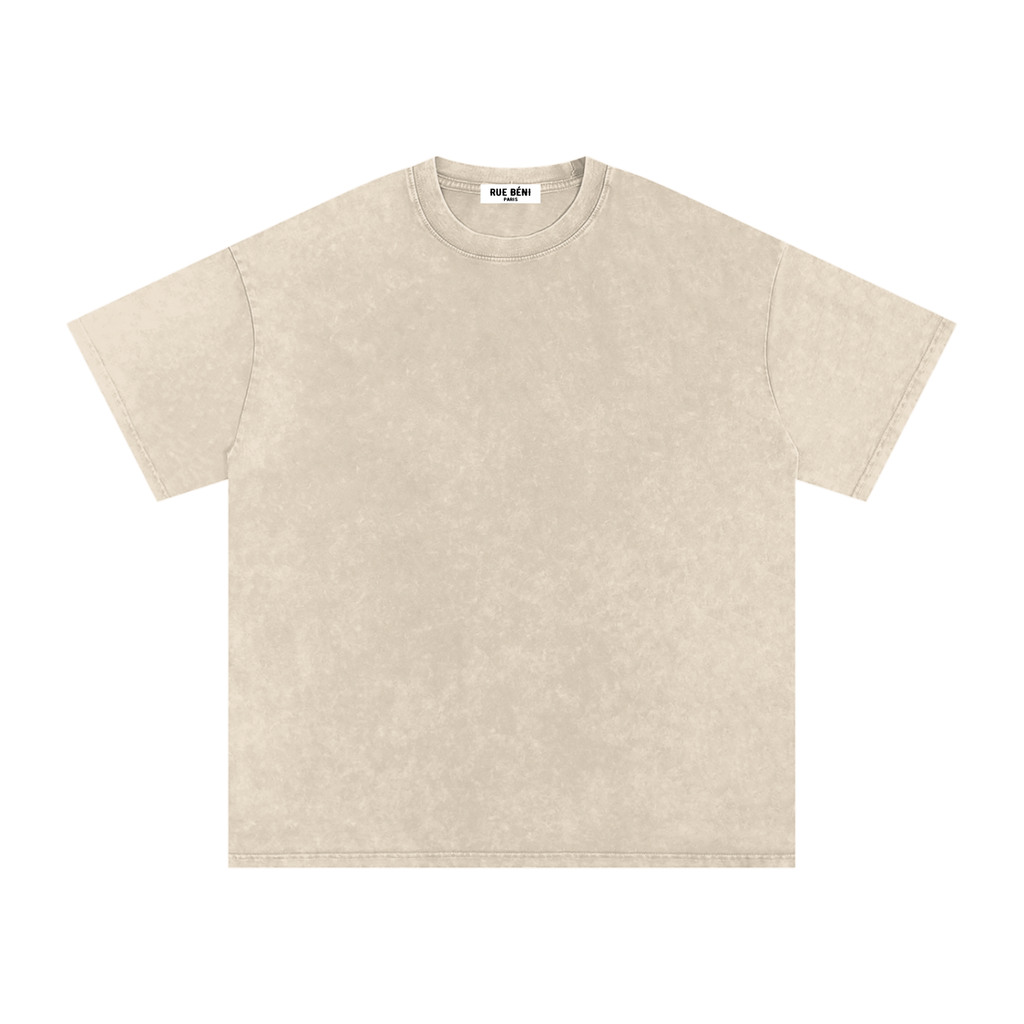T-shirt ample délavé Signature Cobalt — 250 GSM