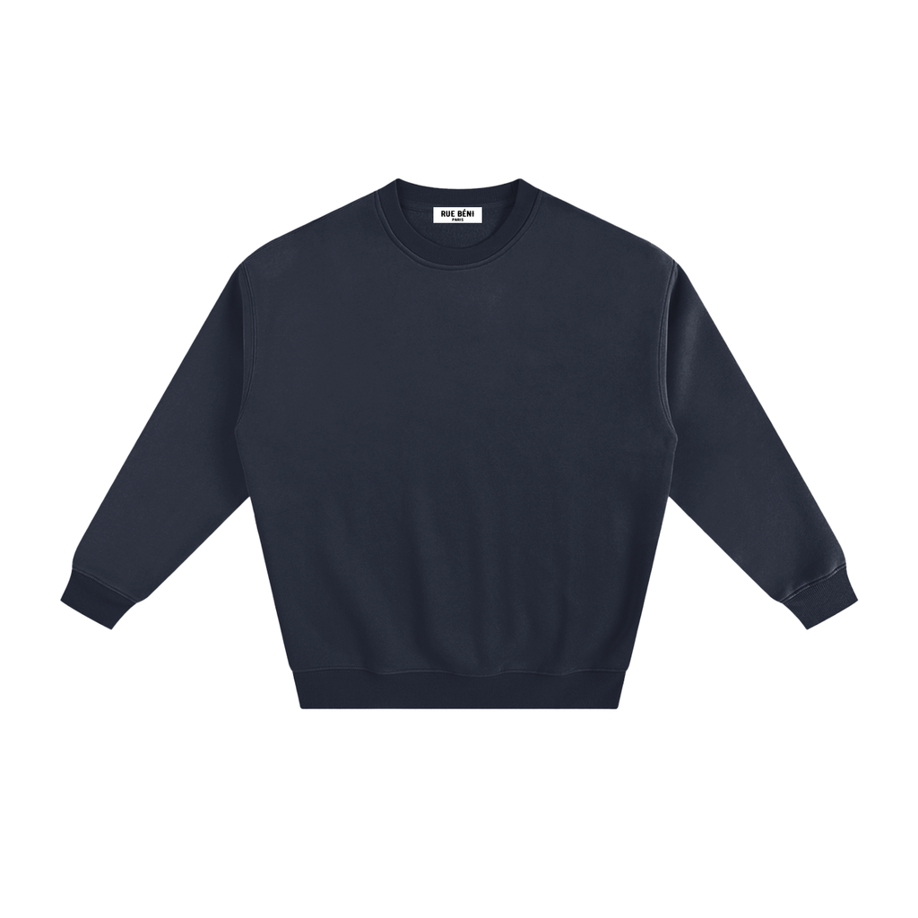 Sweat à col rond Signature Cobalt — 350 GSM