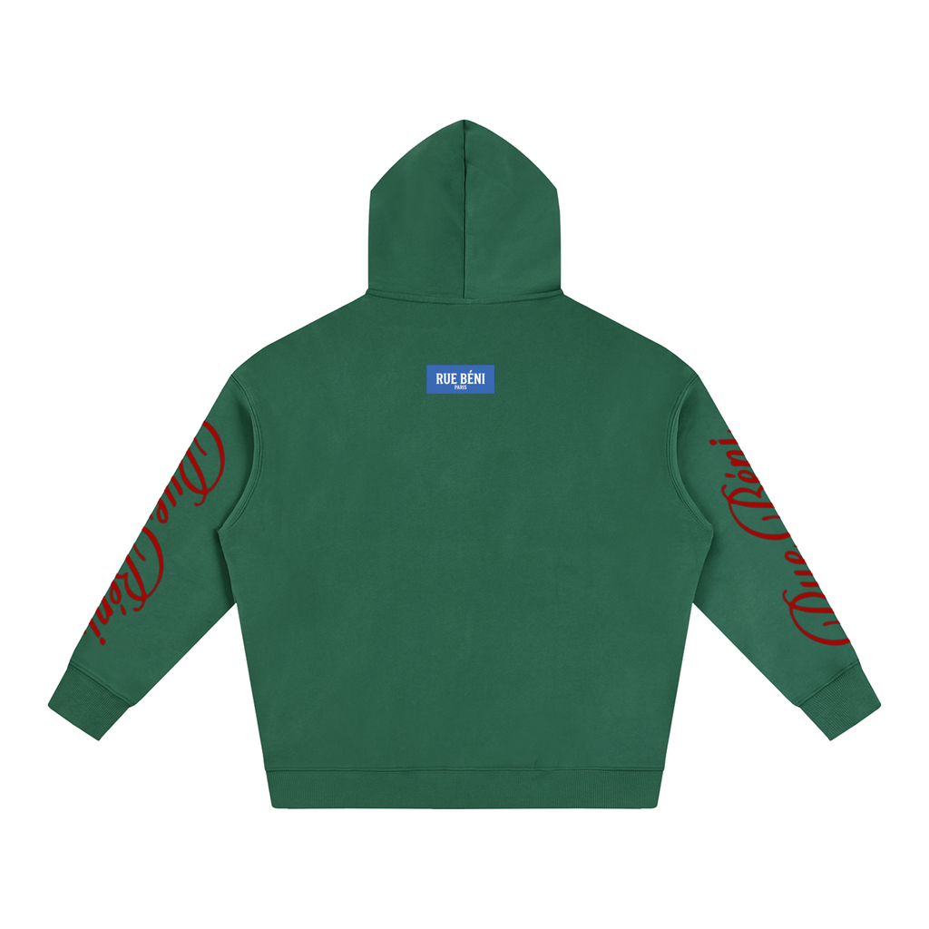 Sweat à capuche oversize en molleton — 350 GSM