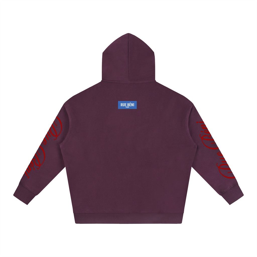 Sweat à capuche oversize en molleton — 350 GSM