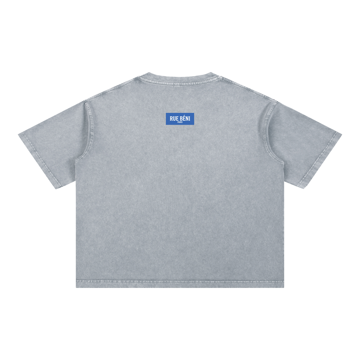 T-shirt ample délavé Signature Cobalt — 275 GSM