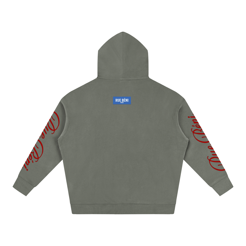 Sweat à capuche oversize en molleton — 350 GSM