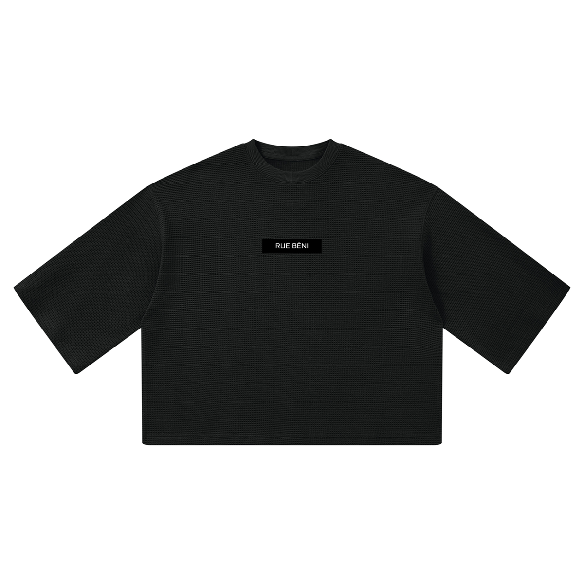 T-shirt gaufré coupe boxy — 350 GSM