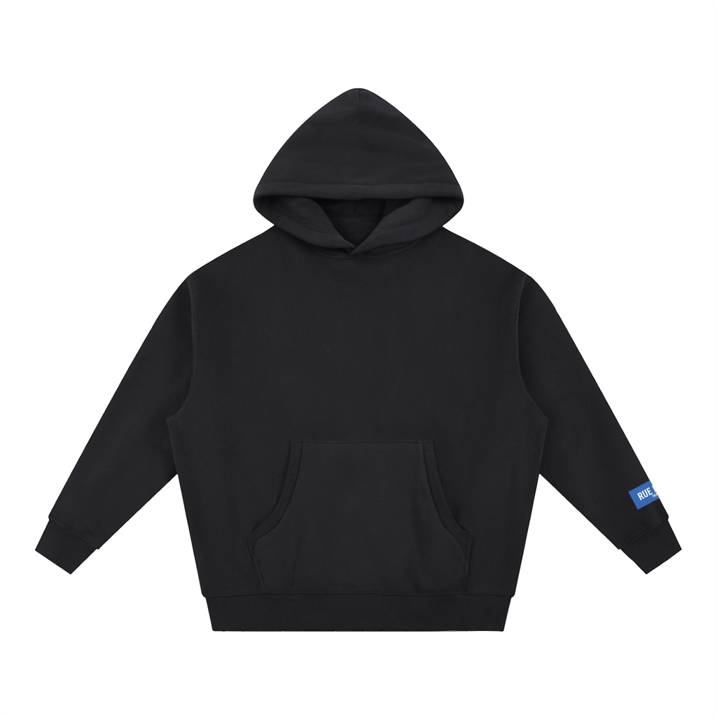 Sweat à capuche ample Signature Cobalt — 345 GSM