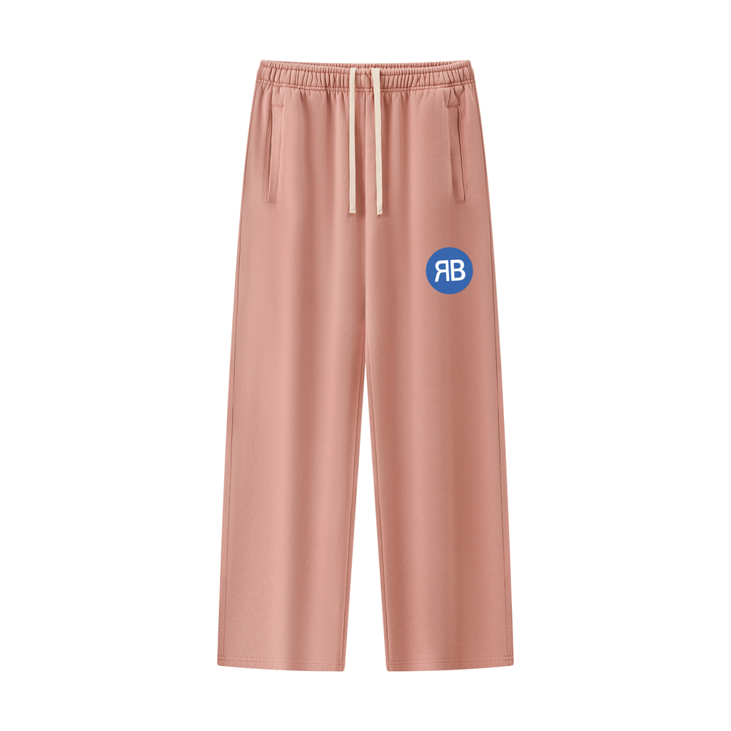 Pantalon de jogging droit délavé — 380 GSM