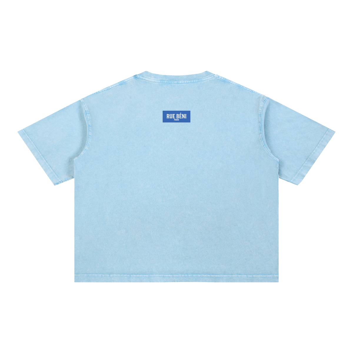 T-shirt ample délavé Signature Cobalt — 275 GSM