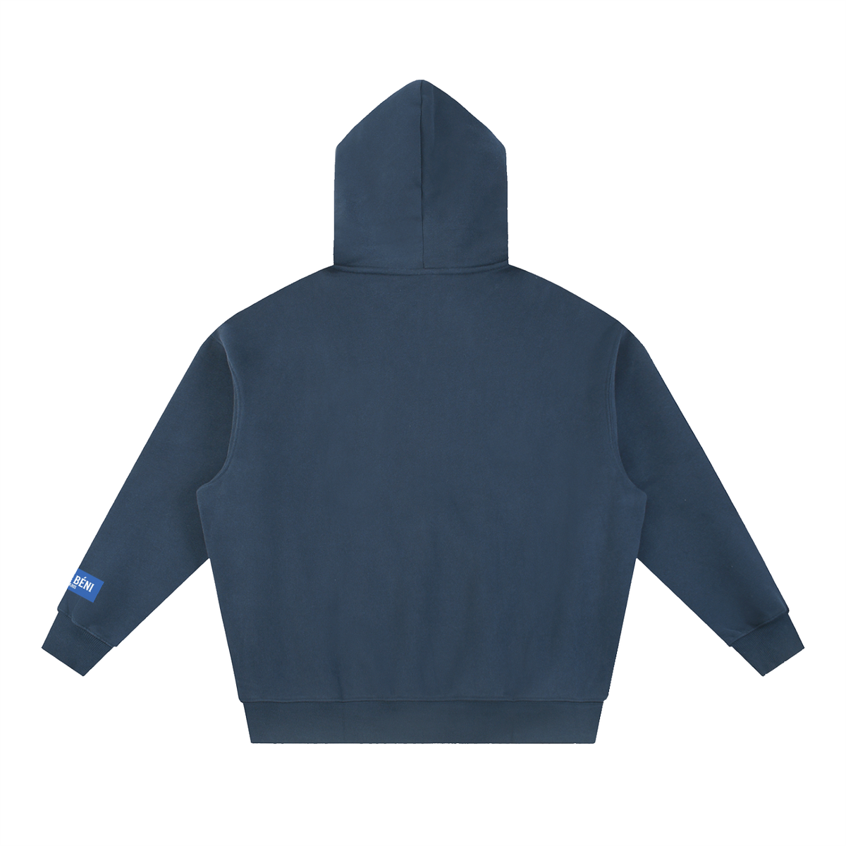 Sweat à capuche ample Signature Cobalt — 345 GSM