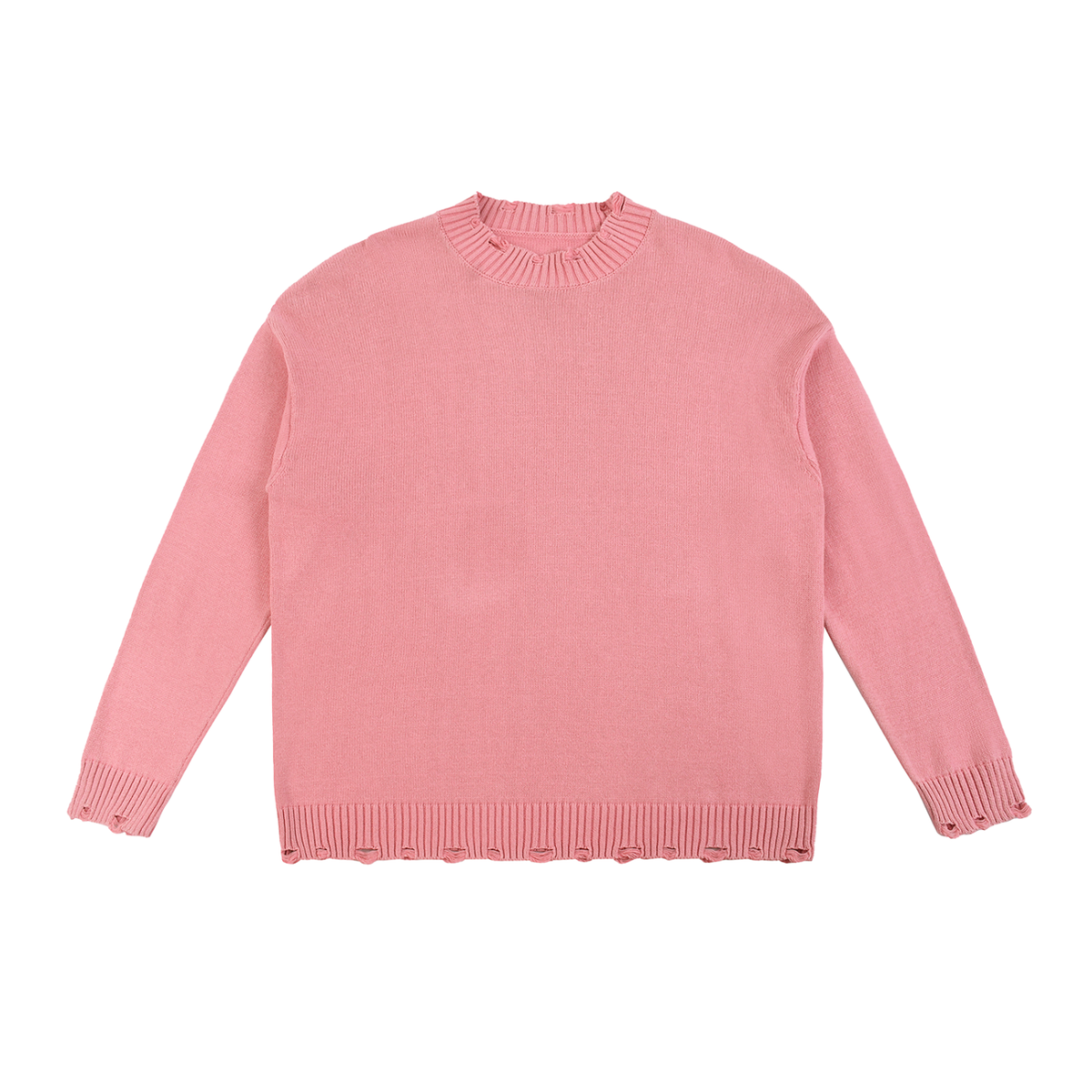 Pull ample délavé et effiloché — 425 GSM