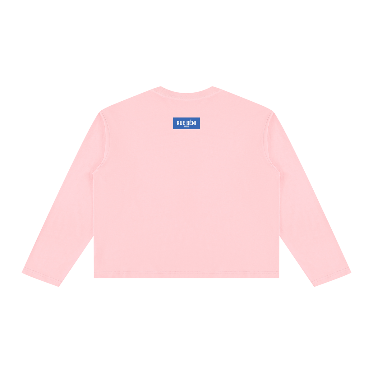 T-shirt ample à manches longues Signature Cobalt — 230 GSM