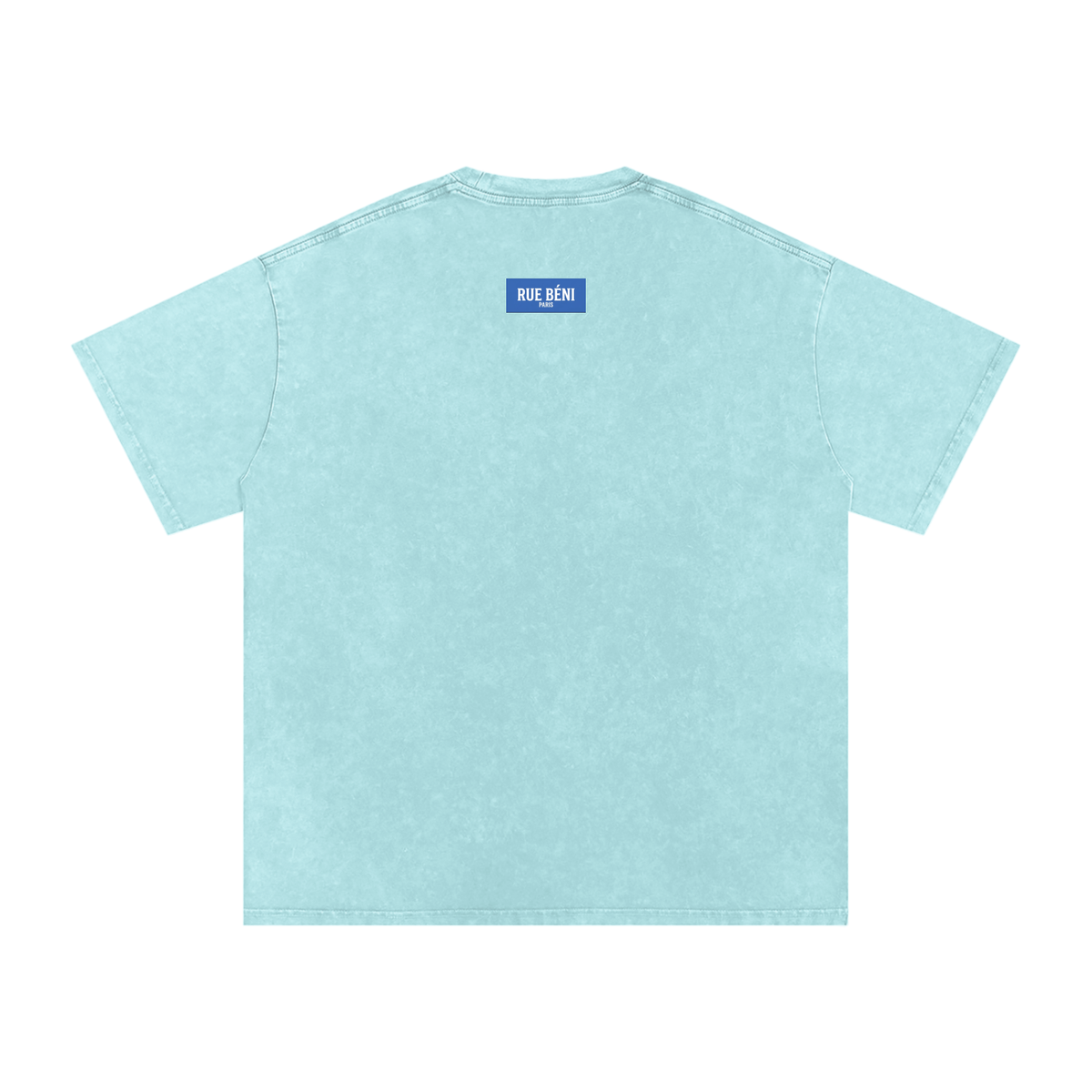 T-shirt ample délavé Signature Cobalt — 250 GSM