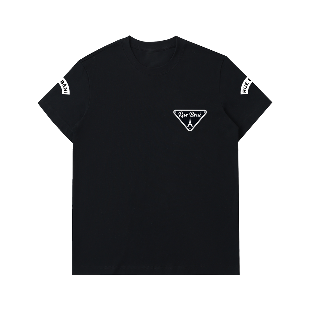 Tee Essential BLESSED STREET — Noir / Heavyweight