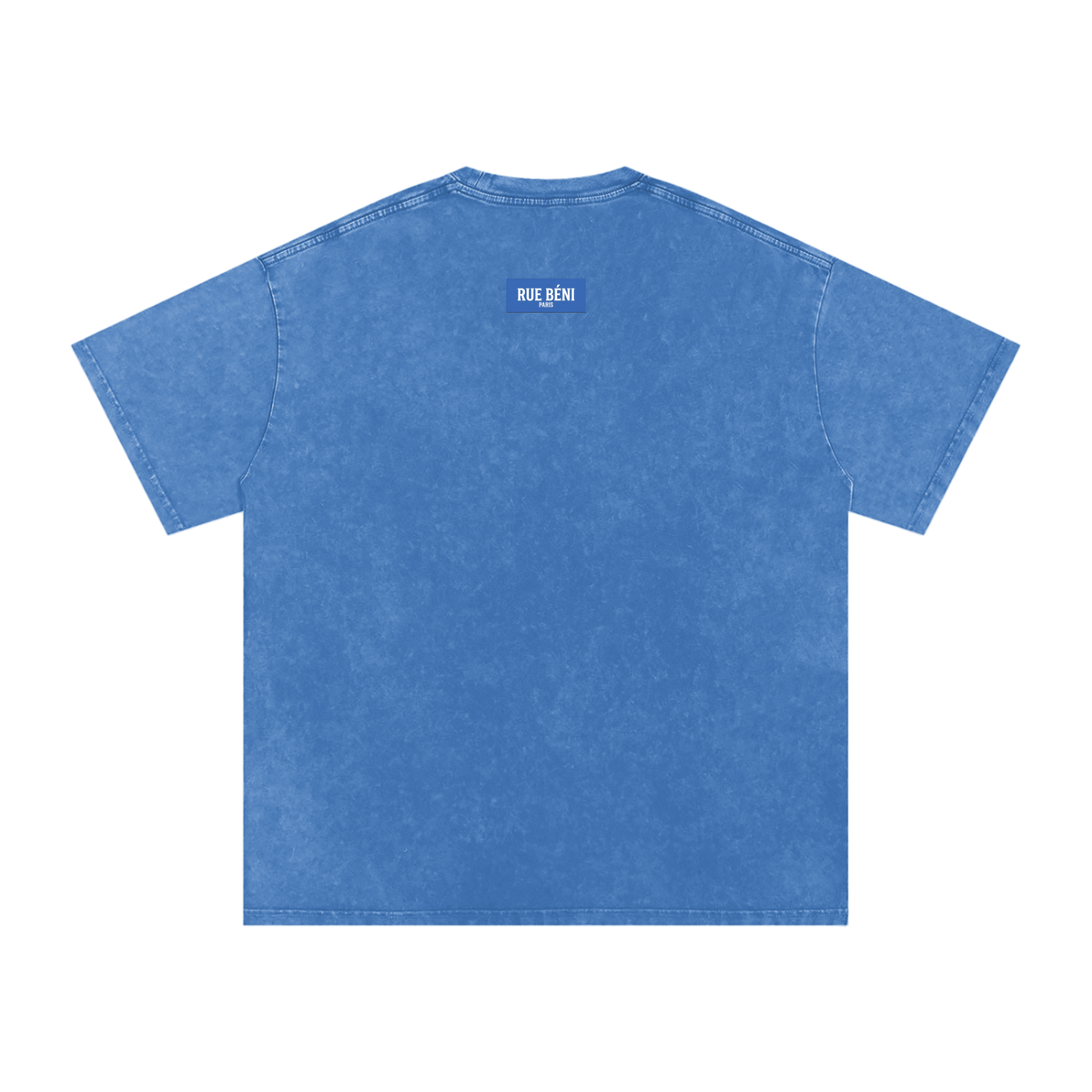 T-shirt ample délavé Signature Cobalt — 250 GSM