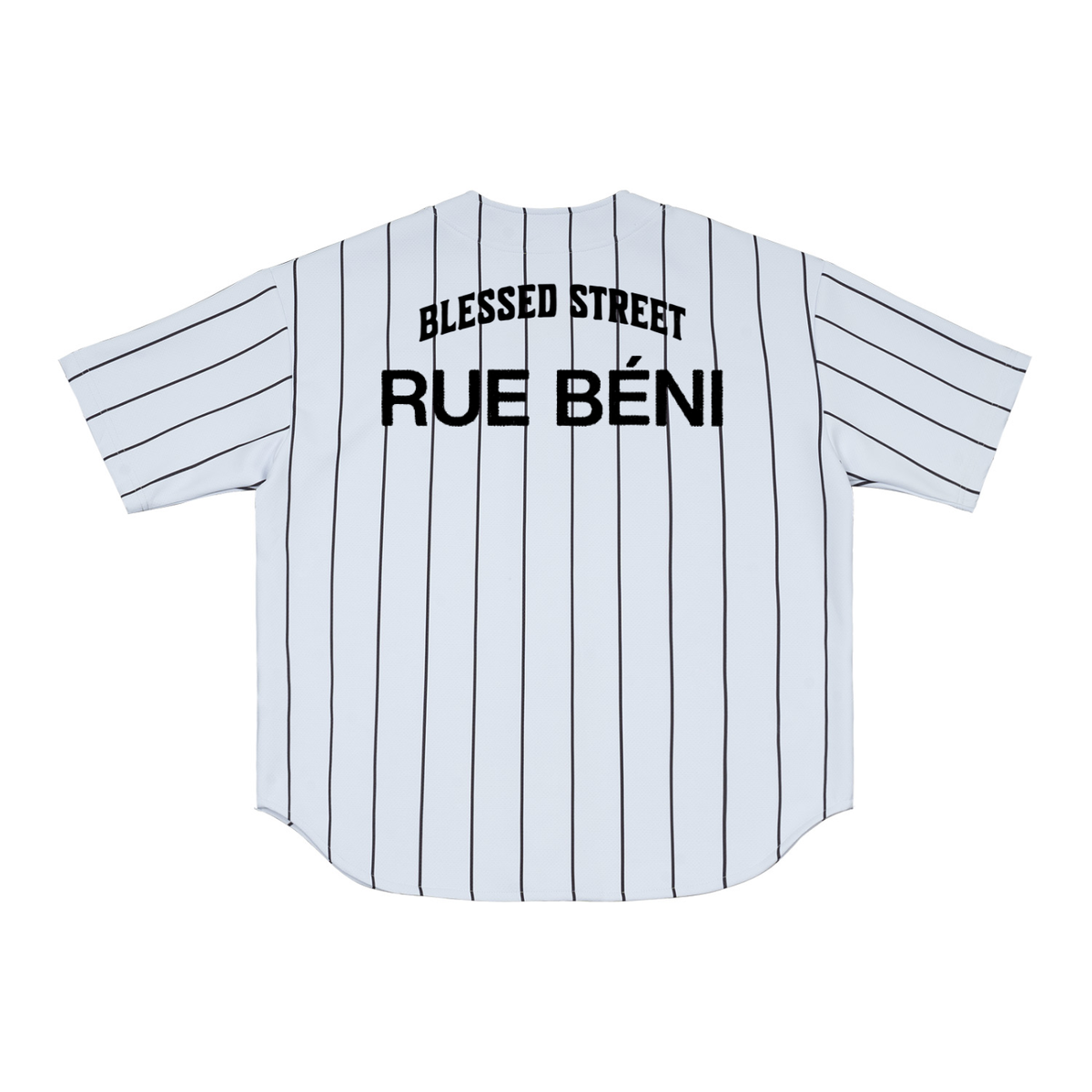 Maillot de baseball à rayures Blessed Street — 280 GSM