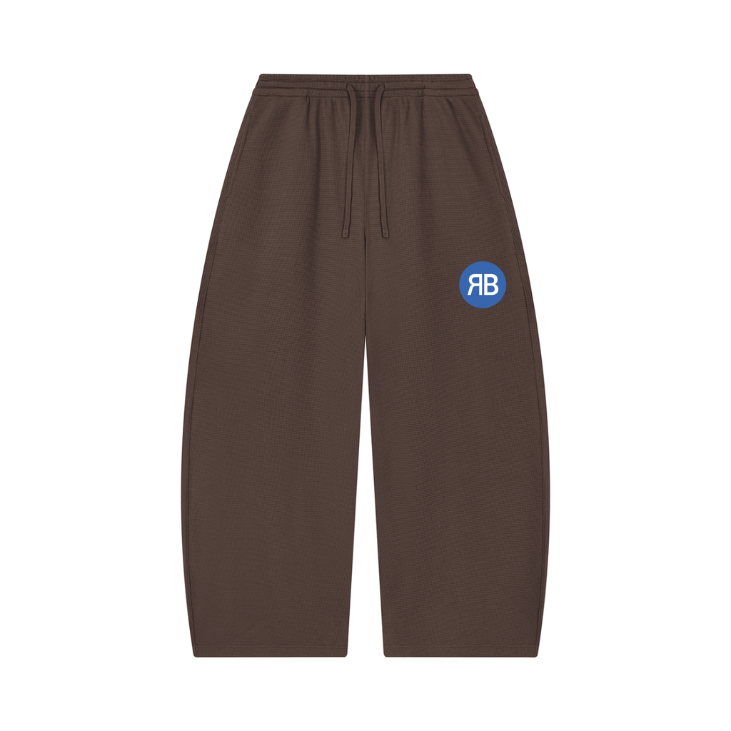 Pantalon gaufré coupe barrel — 360 GSM
